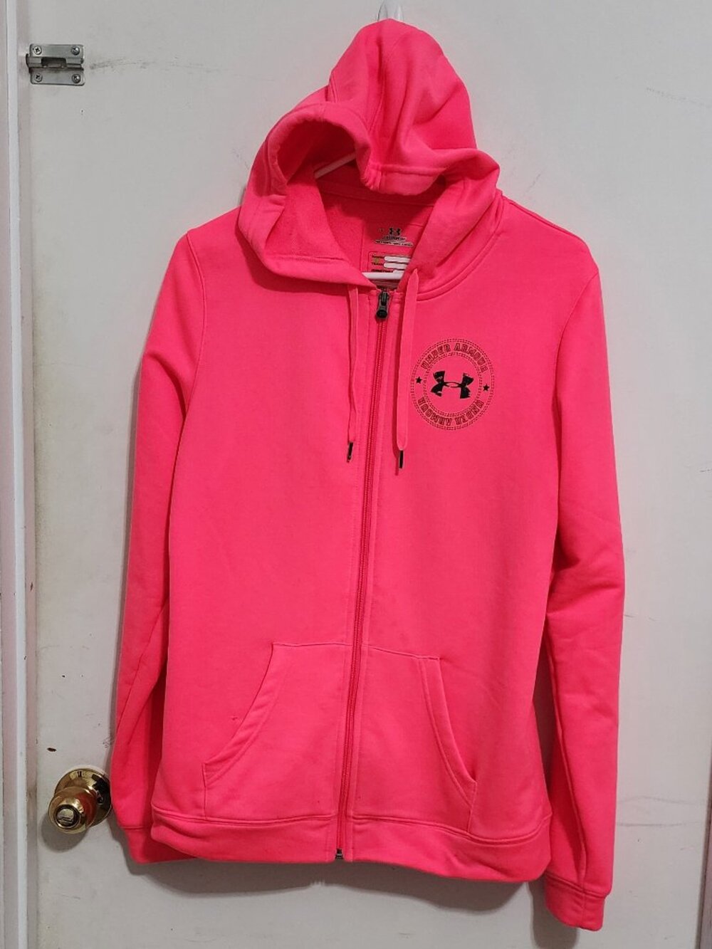 Under Armour Zipper Hooded Jacket, Size Lg